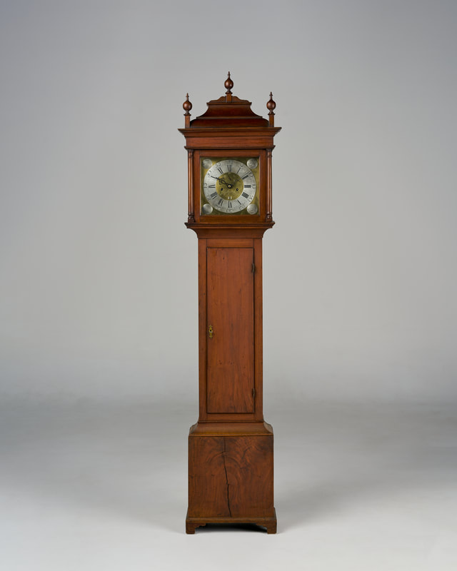 TALL CASE CLOCK BY ISAAC JACKSON OF NEW GARDEN, PENNSYLVANIA “TIME PASSETH SWIFTLY AWAY”
