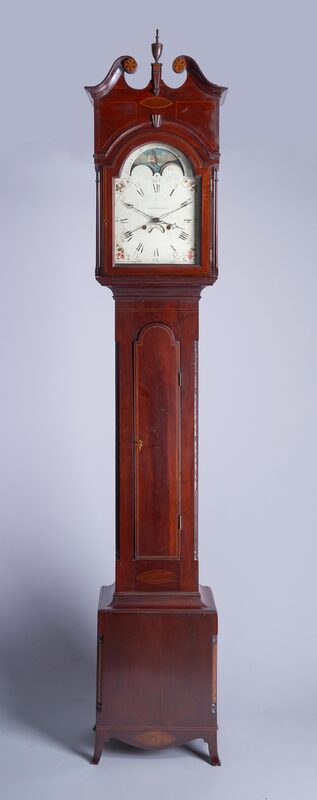 TALL CASE CLOCK FROM THE CALMES FAMILY MOUNT PLEASANT, MINERAL COUNTY, VIRGINIA