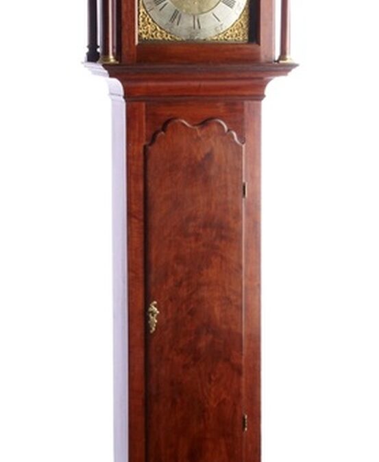 TALL CASE CLOCK BY HUGH BIGHAM MARSH CREEK (NOW GETTYSBURG) PA CIRCA 1770