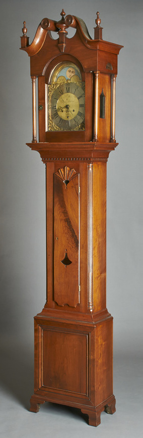 TALL CASE CLOCK BY GODFREY LENHART YORK TOWN, CIRCA 1777