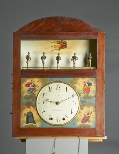 AUTOMATON ORGAN CLOCK, PHILADELPHIA, 1820-1840